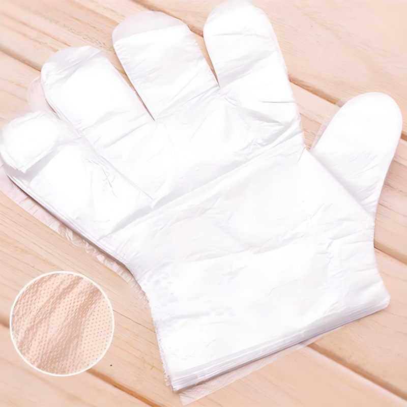 防水性と耐油性のオフホワイトの HDPE 手袋