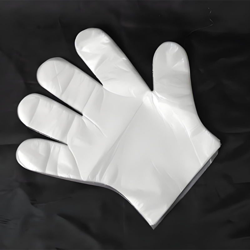 防水性と耐油性のオフホワイトの HDPE 手袋
